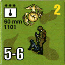 Panzer Grenadier Headquarters Library Unit: United States Marine Corps 60mm for Panzer Grenadier game series