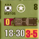 Panzer Grenadier Headquarters Library Unit: United States Army M3/105 for Panzer Grenadier game series