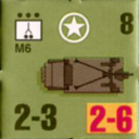 Panzer Grenadier Headquarters Library Unit: United States Army M6 for Panzer Grenadier game series