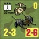 Panzer Grenadier Headquarters Library Unit: United States Marine Corps 37mm for Panzer Grenadier game series