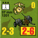 Panzer Grenadier Headquarters Library Unit: United States Marine Corps 37mm for Panzer Grenadier game series