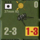 Panzer Grenadier Headquarters Library Unit: Ethiopia Ethiopian Imperial Army 37mm IG for Panzer Grenadier game series
