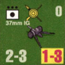 Panzer Grenadier Headquarters Library Unit: Ethiopia Ethiopian Imperial Army 37mm IG for Panzer Grenadier game series