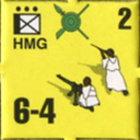Panzer Grenadier Headquarters Library Unit: Ethiopia Imperial Irregulars HMG for Panzer Grenadier game series