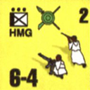 Panzer Grenadier Headquarters Library Unit: Ethiopia Imperial Irregulars HMG for Panzer Grenadier game series