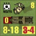 Panzer Grenadier Headquarters Library Unit: United States Marine Corps M3/75 for Panzer Grenadier game series