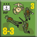 Panzer Grenadier Headquarters Library Unit: United States Marine Corps INF for Panzer Grenadier game series