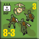 Panzer Grenadier Headquarters Library Unit: United States Marine Corps INF for Panzer Grenadier game series