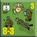Panzer Grenadier Headquarters Library Unit: United States Marine Corps INF for Panzer Grenadier game series