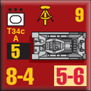Panzer Grenadier Headquarters Library Unit: East Germany Volkspolizei-Bereitschaften T34c for Panzer Grenadier game series
