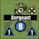 Panzer Grenadier Headquarters Library Unit: United States Marine Corps Sergeant for Panzer Grenadier game series