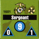 Panzer Grenadier Headquarters Library Unit: United States Marine Corps Sergeant for Panzer Grenadier game series