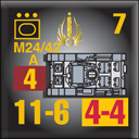 Panzer Grenadier Headquarters Library Unit: Italy Milizia Volontaria per la Sicurezza Nazionale M24/42 for Panzer Grenadier game series