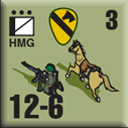 Panzer Grenadier Headquarters Library Unit: United States Army Cav HMG for Panzer Grenadier game series