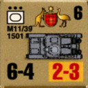 Panzer Grenadier Headquarters Library Unit: Australia Army M11/39 for Panzer Grenadier game series