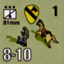 Panzer Grenadier Headquarters Library Unit: United States Army Cav 81mm for Panzer Grenadier game series