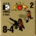 Panzer Grenadier Headquarters Library Unit: Australia Army HMG for Panzer Grenadier game series