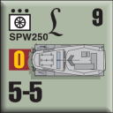 Panzer Grenadier Headquarters Library Unit: Germany 130th 'Lehr' Panzer Division SPW250 for Panzer Grenadier game series