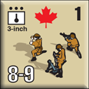 Panzer Grenadier Headquarters Library Unit: Canada Army 3-inch Panzer Grenadier Headquarters Library Unit: Canada Army 3-inch for Panzer Grenadier game series