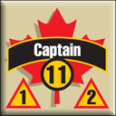 Panzer Grenadier Headquarters Library Unit: Canada Army Captain for Panzer Grenadier game series