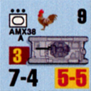 Panzer Grenadier Headquarters Library Unit: France Armée de Terre AMX38 for Panzer Grenadier game series
