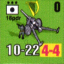 Panzer Grenadier Headquarters Library Unit: Ireland tArm 18pdr for Panzer Grenadier game series