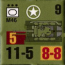 Panzer Grenadier Headquarters Library Unit: United States Army M46 for Panzer Grenadier game series