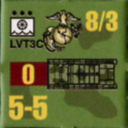 Panzer Grenadier Headquarters Library Unit: United States Marine Corps LVT3C for Panzer Grenadier game series