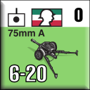 Panzer Grenadier Headquarters Library Unit: Mexico Army 75mm for Panzer Grenadier game series