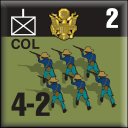 Panzer Grenadier Headquarters Library Unit: United States Army COL for Panzer Grenadier game series