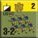 Panzer Grenadier Headquarters Library Unit: United States Army USVC for Panzer Grenadier game series