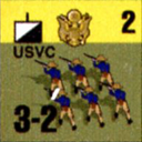 Panzer Grenadier Headquarters Library Unit: United States Army USVC for Panzer Grenadier game series