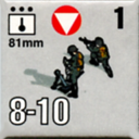 Panzer Grenadier Headquarters Library Unit: Austria Army 81mm for Panzer Grenadier game series