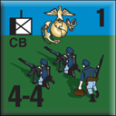 Panzer Grenadier Headquarters Library Unit: United States Marine Corps CB for Panzer Grenadier game series