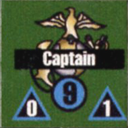 Panzer Grenadier Headquarters Library Unit: United States Marine Corps Captain for Panzer Grenadier game series