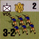 Panzer Grenadier Headquarters Library Unit: United States Army VOL (Colored) for Panzer Grenadier game series