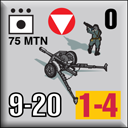 Panzer Grenadier Headquarters Library Unit: Austria Army 75mm Mtn for Panzer Grenadier game series