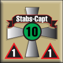 Panzer Grenadier Headquarters Library Unit: Russian Empire Imperial Army Stabs-Capt for Panzer Grenadier game series