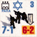 Panzer Grenadier Headquarters Library Unit: State of Israel Israeli Defense Forces PARA for Panzer Grenadier game series