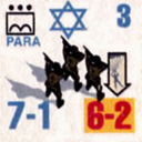 Panzer Grenadier Headquarters Library Unit: State of Israel Israeli Defense Forces PARA for Panzer Grenadier game series