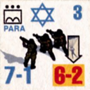 Panzer Grenadier Headquarters Library Unit: State of Israel Israeli Defense Forces PARA for Panzer Grenadier game series