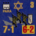Panzer Grenadier Headquarters Library Unit: State of Israel Israeli Defense Forces PARA for Panzer Grenadier game series