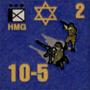 Panzer Grenadier Headquarters Library Unit: State of Israel Israeli Defense Forces HMG for Panzer Grenadier game series