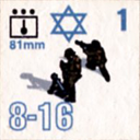 Panzer Grenadier Headquarters Library Unit: State of Israel Israeli Defense Forces 81mm for Panzer Grenadier game series