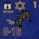 Panzer Grenadier Headquarters Library Unit: State of Israel Israeli Defense Forces 81mm for Panzer Grenadier game series