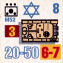 Panzer Grenadier Headquarters Library Unit: State of Israel Israeli Defense Forces M52 for Panzer Grenadier game series