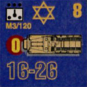 Panzer Grenadier Headquarters Library Unit: State of Israel Israeli Defense Forces M3/120 for Panzer Grenadier game series
