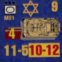 Panzer Grenadier Headquarters Library Unit: State of Israel Israeli Defense Forces M51 for Panzer Grenadier game series