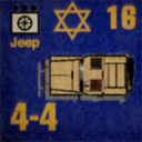 Panzer Grenadier Headquarters Library Unit: State of Israel Israeli Defense Forces Jeep for Panzer Grenadier game series