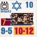 Panzer Grenadier Headquarters Library Unit: State of Israel Israeli Defense Forces M48A2 for Panzer Grenadier game series